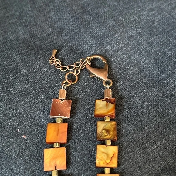 Elegant Turquoise and Brown Necklace - Picture 4 of 5